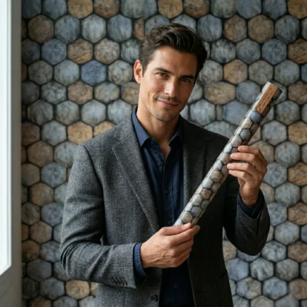 Self Adhesive Wallpaper Stone Texture 10 Meter