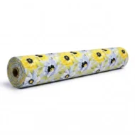 Self Adhesive Wallpaper Yellow Blue Flowers Texture 10 Meter - Image 2