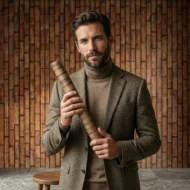 Self Adhesive Brown Bricks Texture 10 Meter