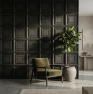 Non Self Adhesive Square Black 3D Panel - Image 3