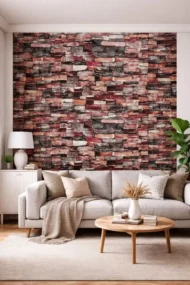 Self Adhesive Wallpaper Colourful Bricks Texture 10 Meter - Image 5