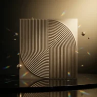 Self Adhesive Spiral Silver Pattern 3D Panel - Image 2