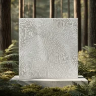 PVC Soft White Circle Texture Ceramic Foam Sheet 2X2 ft