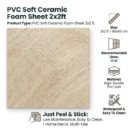 PVC Soft Royal Yellow Dot Texture Ceramic Foam Sheet 2X2 ft - Image 4