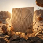 Self Adhesive Spiral Silver Pattern 3D Panel