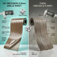 Self Adhesive Grille Sheet Ebony - Image 3