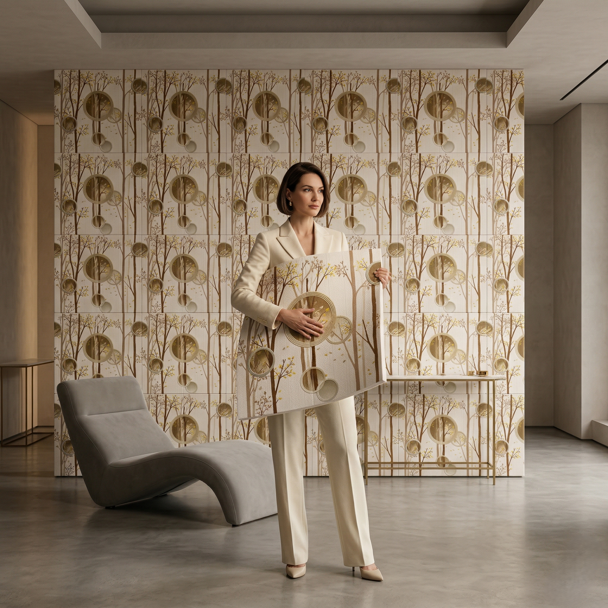 1 Self Adhesive Tree Design 2.5x2.5 Foam Sheet - Image 1