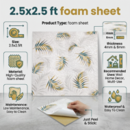Self Adhesive Leaves Design 2.5x2.5 Foam Sheet - Image 2