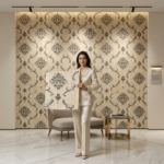 Self Adhesive Royal Flower Design 2.5x2.5 Foam Sheet