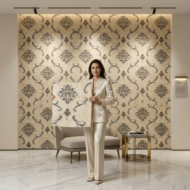 Self Adhesive Royal Flower Design 2.5x2.5 Foam Sheet