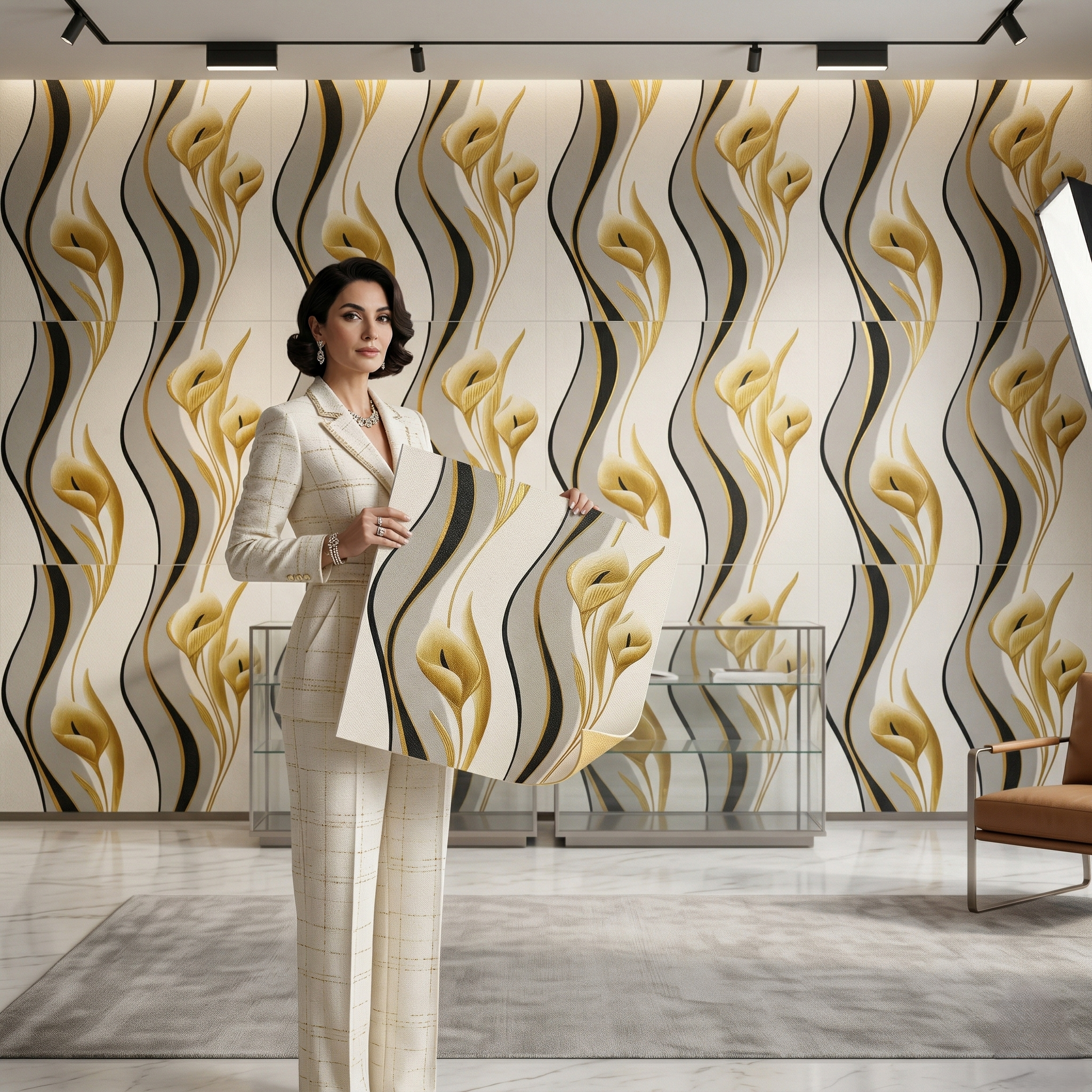 3 Self Adhesive Flower Design 2.5x2.5 Foam Sheet - Image 1