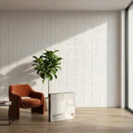 Self Adhesive 2.5x2.5 White Bricks Foam Sheet - Image 3