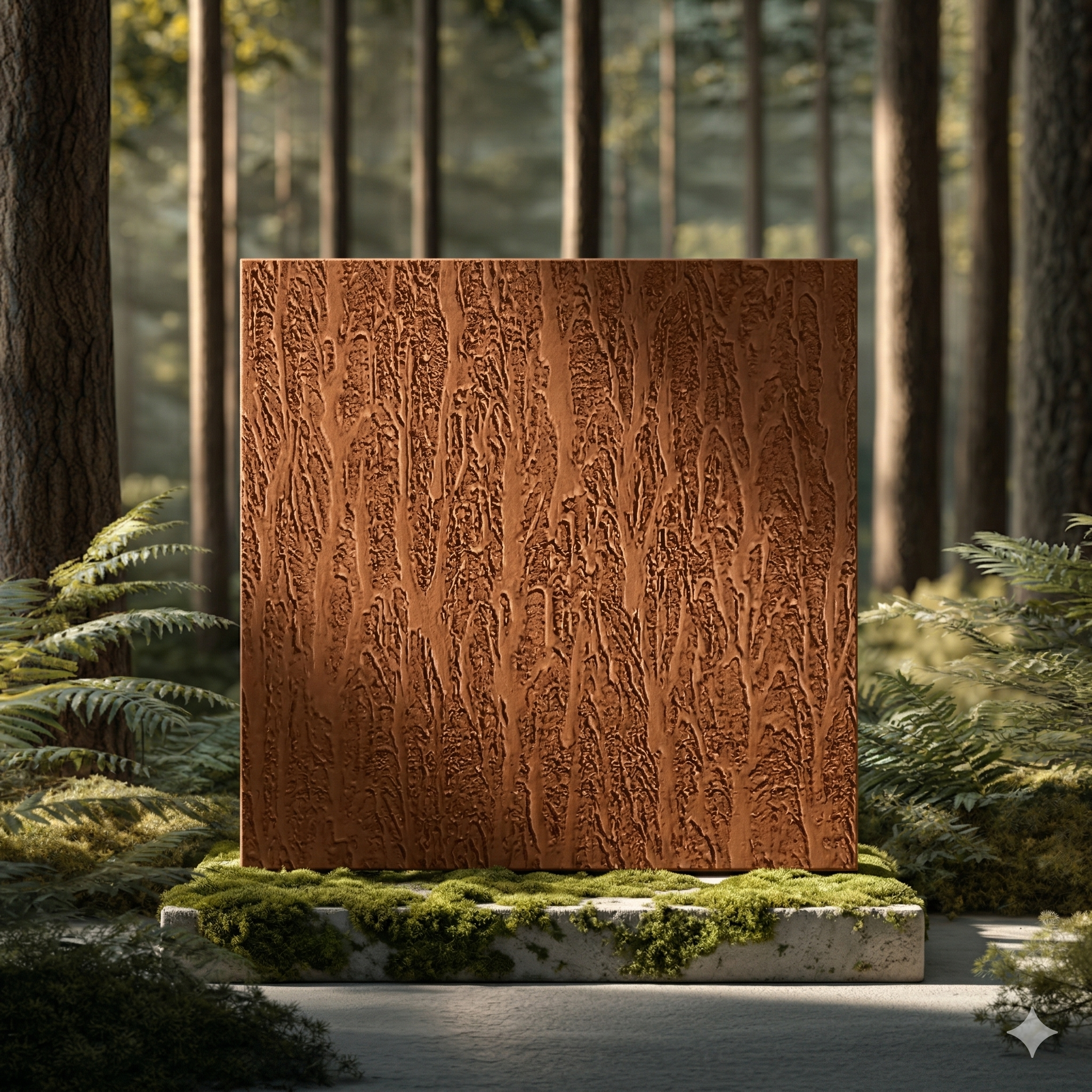 g141 PVC Soft Brown Texture Ceramic Foam Sheet 2X2 ft - Image 1