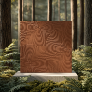 PVC Soft Brown Circle Texture Ceramic Foam Sheet 2X2 ft