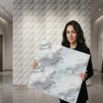 Self Adhesive Light Blue Abstract Texture Foam Sheet 2x2