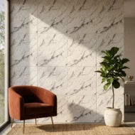 Self Adhesive White Black Line Texture Foam Sheet 2x2 - Image 3