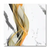 Self Adhesive White Yellow Abstract Texture Foam Sheet 2x2 - Image 2