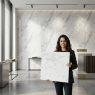 Self Adhesive White Texture Foam Sheet 2x2
