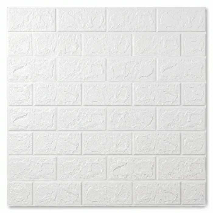 Self Adhesive 2.5x2.5 White Bricks Foam Sheet - Image 5