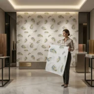 Self Adhesive Leaves Design 2.5x2.5 Foam Sheet