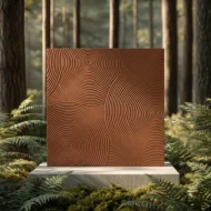 PVC Soft Brown Circle Texture Ceramic Foam Sheet 2X2 ft