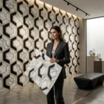 Self Adhesive Pentagon Design 2.5x2.5 Foam Sheet